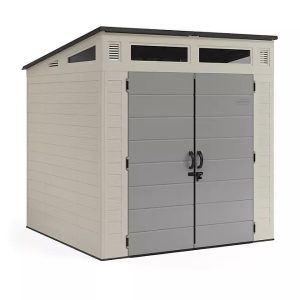 suncast 7′ x 7′ modernist resin outdoor storage shed