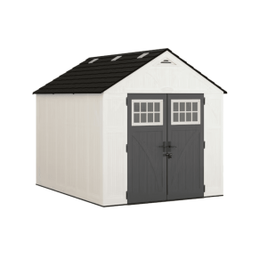 suncast 8 ft x 10 ft tremont resin storage shed (floor included)