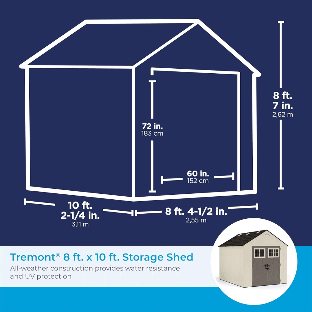 suncast tremont 547 cu. ft. storage shed bms8100 suncast tremont 547 cu. ft. storage shed bms8100