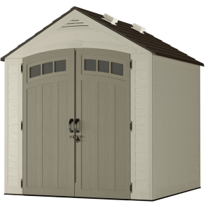 vista 7 ft. w x 7 ft. d plastic shed