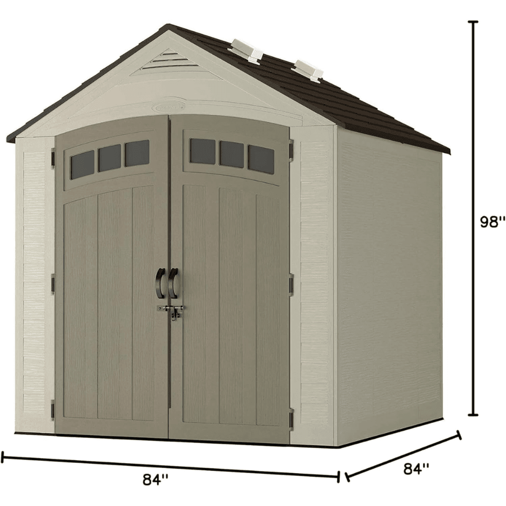 vista 7 ft. w x 7 ft. d plastic shed vista 7 ft. w x 7 ft. d plastic shed