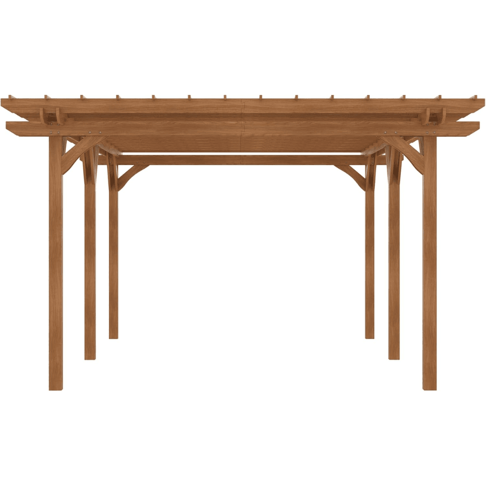 outsunny 12′ x 20′ diy deck outdoor wood pergola outsunny 12′ x 20′ diy deck outdoor wood pergola