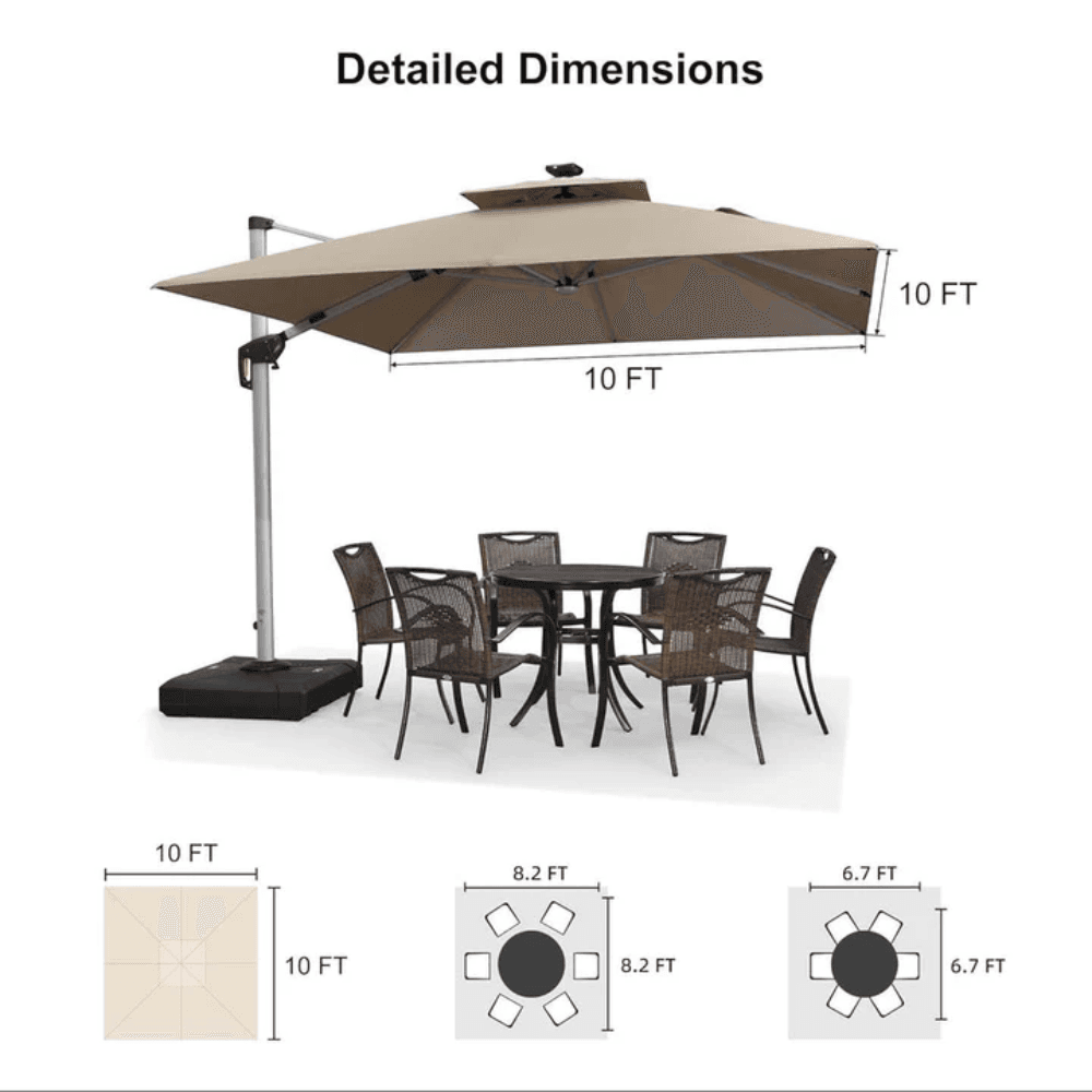 purple leaf double top deluxe solar powered led square patio umbrella purple leaf double top deluxe solar powered led square patio umbrella