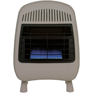 procom reconditioned dual fuel ventless blue flame heater – 20,000 btu, t stat control – model# md200tbf r