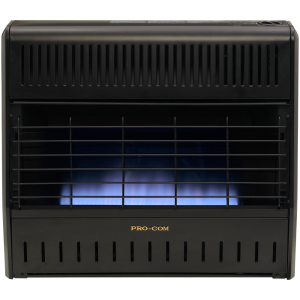 Collections procom reconditioned dual fuel ventless garage heater – 30,000 btu, manual control – model# md300hga r
