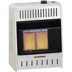 procom reconditioned dual fuel ventless infrared heater – 10,000 btu, t stat control – model# md2tpa r