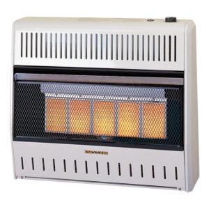 procom reconditioned dual fuel ventless infrared heater – 30,000 btu, t stat control – model# mnsd5tpa r