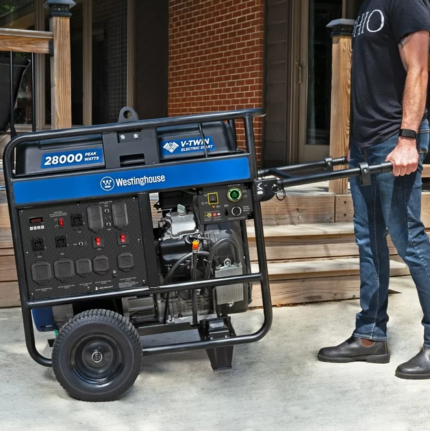 westinghouse 28,000 peak watt home backup portable generator, remote electric start with co sensor westinghouse 28,000 peak watt home backup portable generator, remote electric start with co sensor
