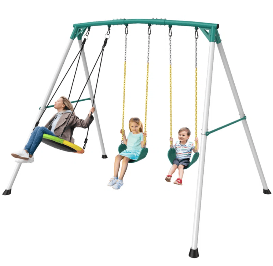 9.5′ heavy duty outdoor porch swing set 9.5′ heavy duty outdoor porch swing set