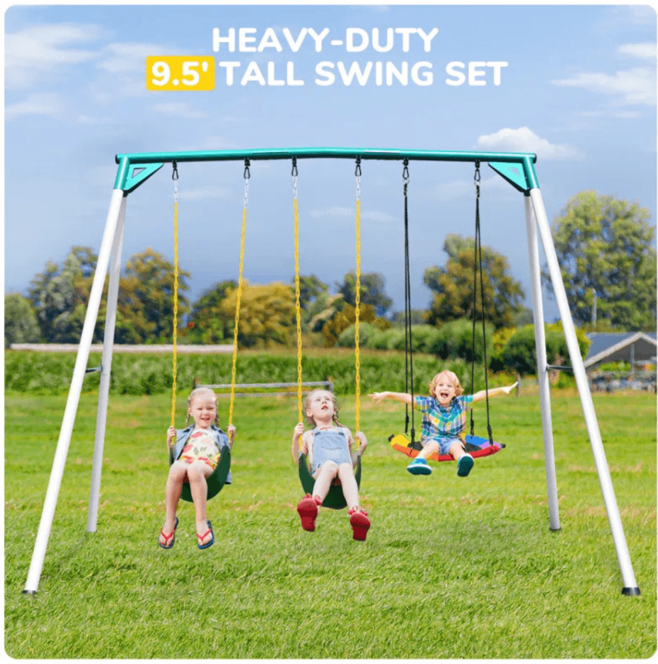 9.5′ heavy duty outdoor porch swing set 9.5′ heavy duty outdoor porch swing set