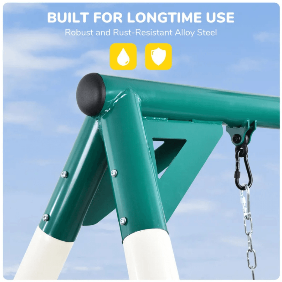 9.5′ heavy duty outdoor porch swing set 9.5′ heavy duty outdoor porch swing set