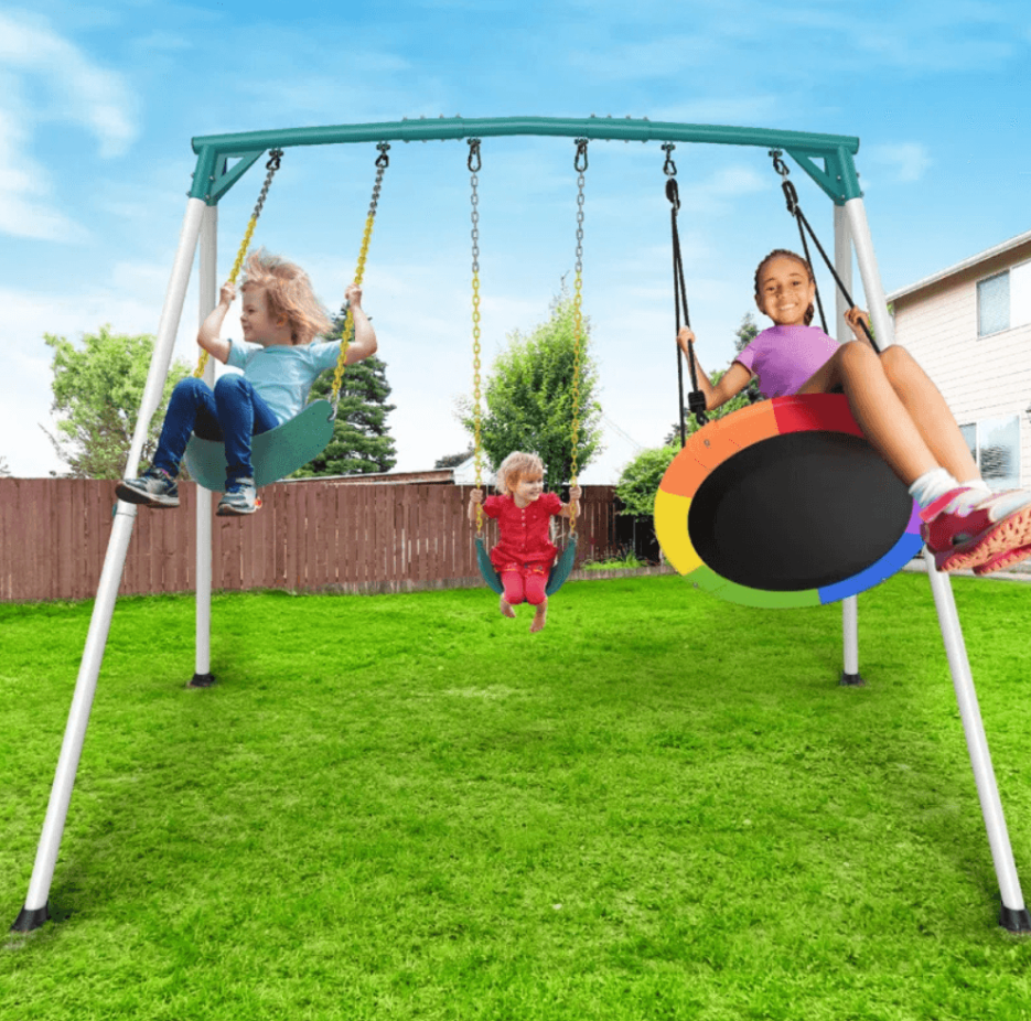 9.5′ heavy duty outdoor porch swing set 9.5′ heavy duty outdoor porch swing set