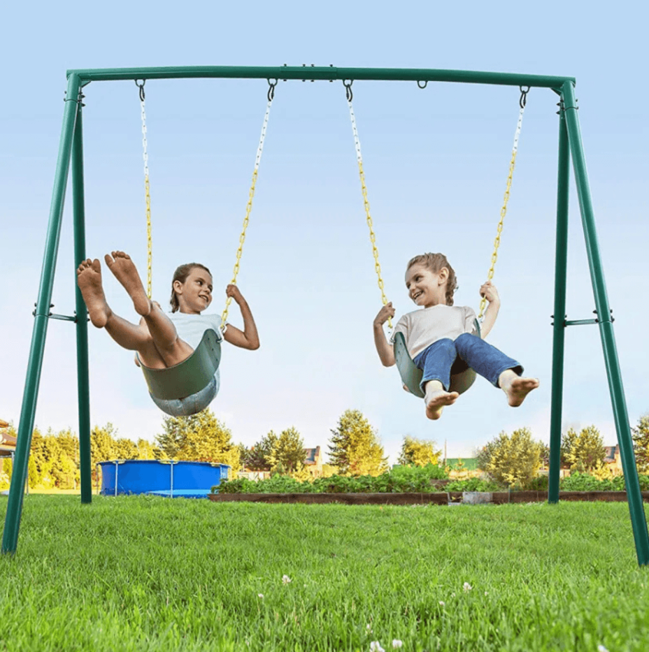 440lbs extra large metal swing frame with 5 hanging hooks, heavy duty a frame swing stand 440lbs extra large metal swing frame with 5 hanging hooks, heavy duty a frame swing stand