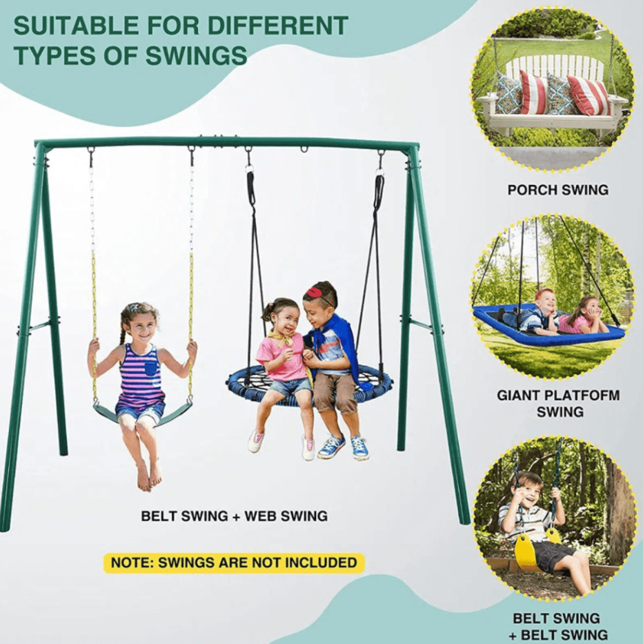 440lbs extra large metal swing frame with 5 hanging hooks, heavy duty a frame swing stand 440lbs extra large metal swing frame with 5 hanging hooks, heavy duty a frame swing stand