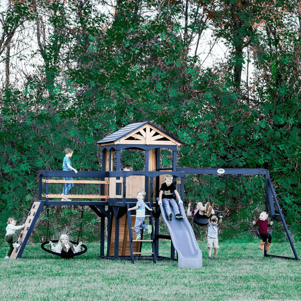 timber crossing swing set – adventure meets stunning design timber crossing swing set – adventure meets stunning design