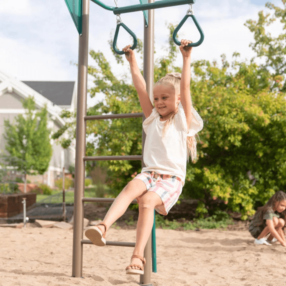 lifetime powder coated steel swing set with 4 swing(s) , 1 slide(s) lifetime powder coated steel swing set with 4 swing(s) , 1 slide(s)