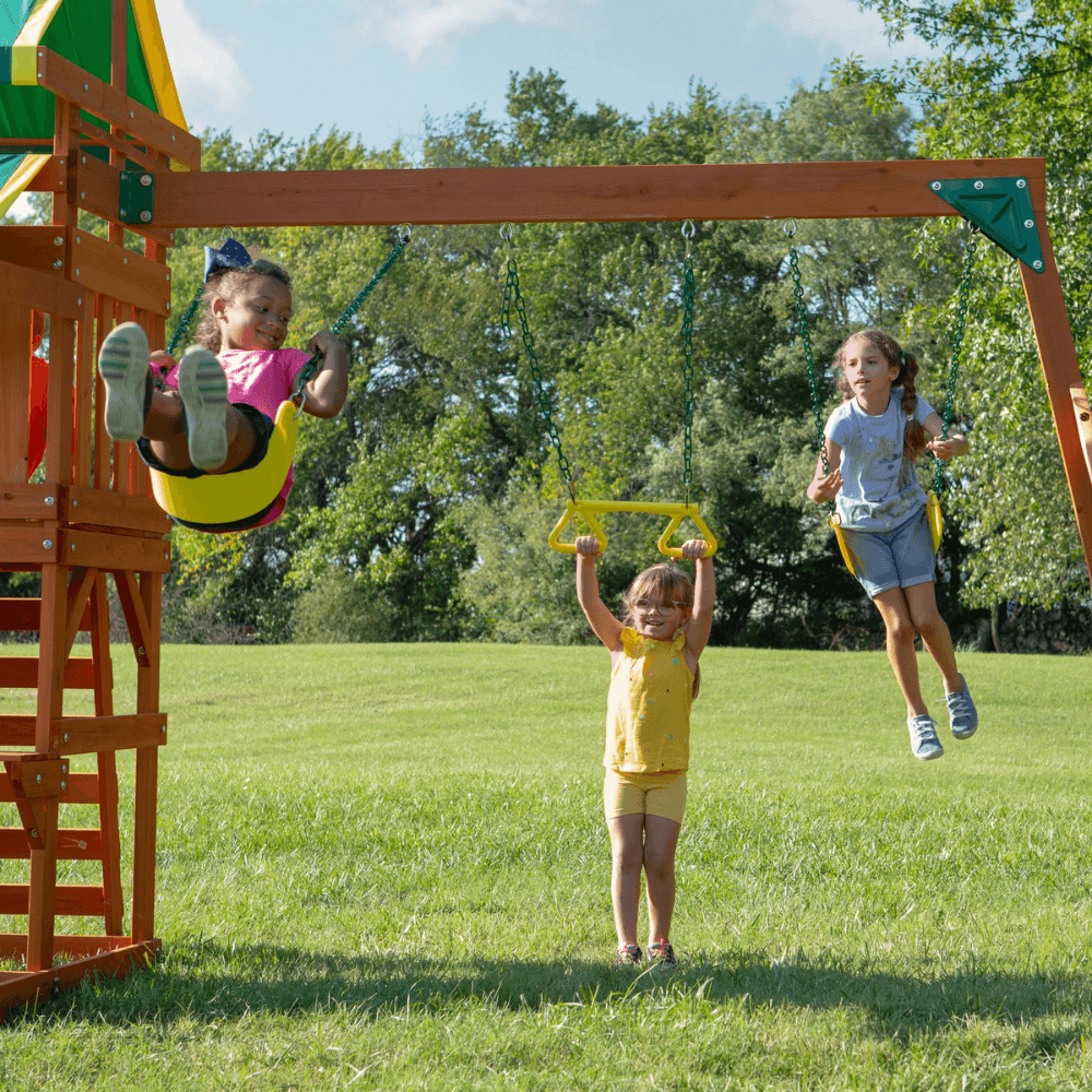 tucson swing set – big fun in a compact design tucson swing set – big fun in a compact design