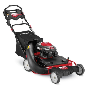 Collections troy bilt 3 n 1 self propelled rwd gas lawn mower, 195cc engine