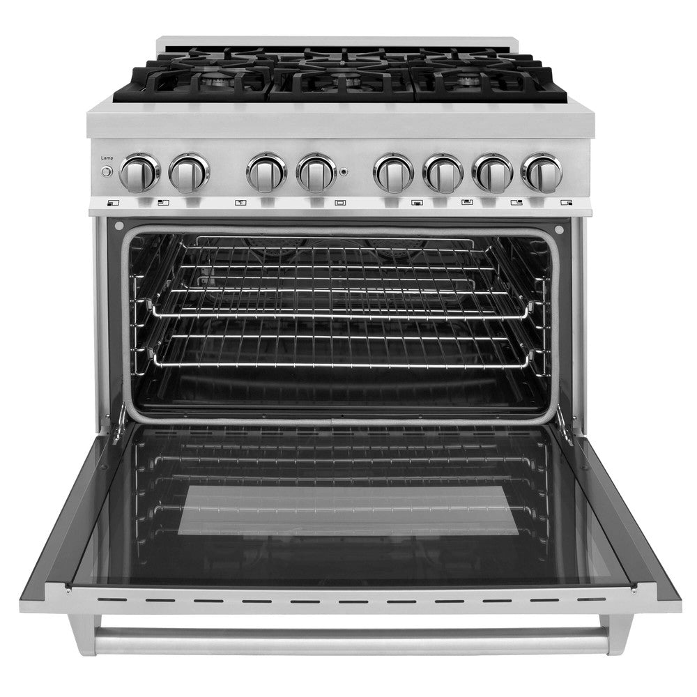 zline 36 in. professional dual fuel range – fingerprint resistant stainless steel zline 36 in. professional dual fuel range – fingerprint resistant stainless steel