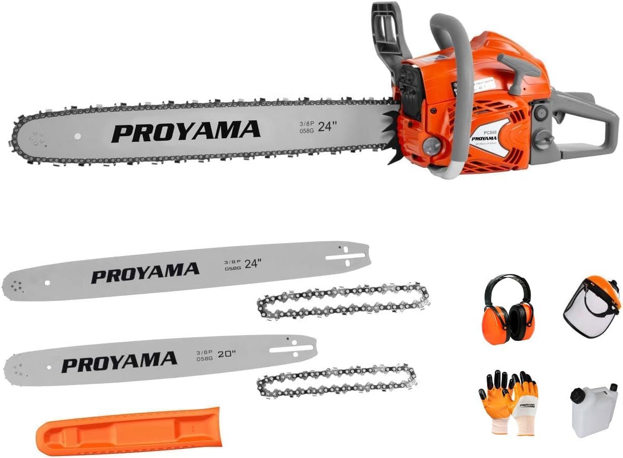 proyama 68cc 2 cycle top handle gas powered chainsaw 24 inch 20 inch petrol handheld cordless chain saw for tree wood cutting proyama 68cc 2 cycle top handle gas powered chainsaw 24 inch 20 inch petrol handheld cordless chain saw for tree wood cutting