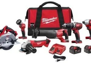 milwaukee m18 cordless lithium ion 6 tool combo kit