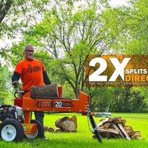 20 ton brave two way log splitter (pcls2013gc)