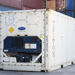 20ft refrigerated white shipping container