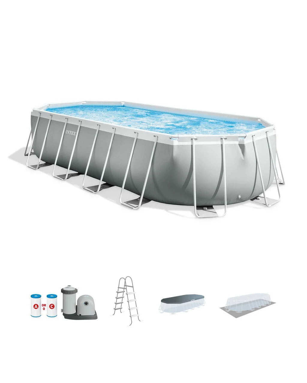 prism frame™ 20′ x 10′ x 48″ oval above ground pool sets prism frame™ 20′ x 10′ x 48″ oval above ground pool sets