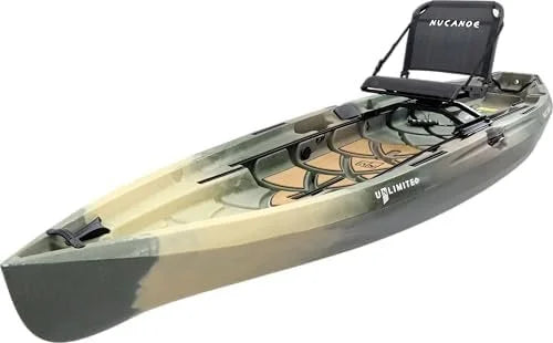 nucanoe unlimited sit on top fishing/hunting kayak (pivot pedal drive/eps trolling motor compatible) nucanoe unlimited sit on top fishing/hunting kayak (pivot pedal drive/eps trolling motor compatible)