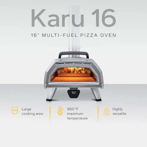 ooni karu 16 multi fuel outdoor pizza oven – wood and gas fired oven – outdoor cooking pizza oven – fire and stonebaked pizza ovens for authentic homemade pizzas – dual fuel pizza makers ooni karu 16 multi fuel outdoor pizza oven – wood and gas fired oven – outdoor cooking pizza oven – fire and stonebaked pizza ovens for authentic homemade pizzas – dual fuel pizza makers