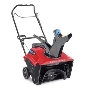 toro power clear 721 e 21″ single stage gas snow blowers
