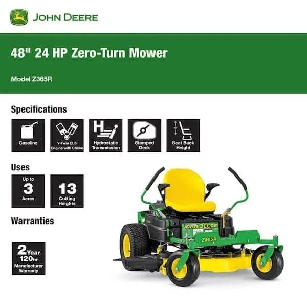 z365r 48 in. 24 hp gas dual hydrostatic zero turn riding mower z365r 48 in. 24 hp gas dual hydrostatic zero turn riding mower
