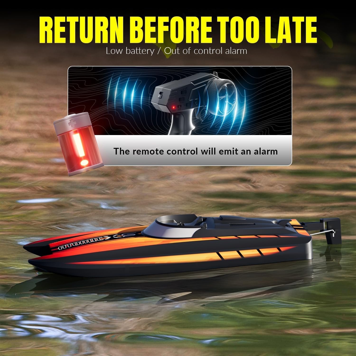volantexrc remote control boats for pools and lakes 30+mph atomicxs high speed rc boat for adults gifts with 2 batteries & reverse function. orange new volantexrc remote control boats for pools and lakes 30+mph atomicxs high speed rc boat for adults gifts with 2 batteries & reverse function. orange new