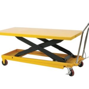 wesco 273230 long deck scissor lift table – 2,200 lb, 30″×80″ hydraulically pumped
