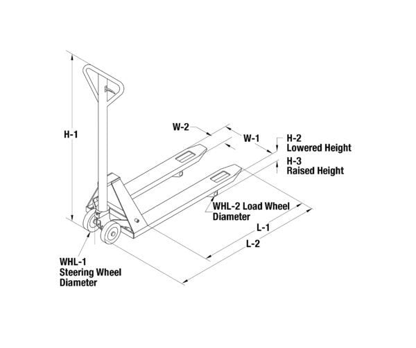 wesco manual‑powered pallet jack – backrest guards & wheel chock (model 272461‑1) wesco manual‑powered pallet jack – backrest guards & wheel chock (model 272461‑1)