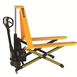 wesco manual‑powered pallet jack – backrest guards & wheel chock (model 272461‑1)