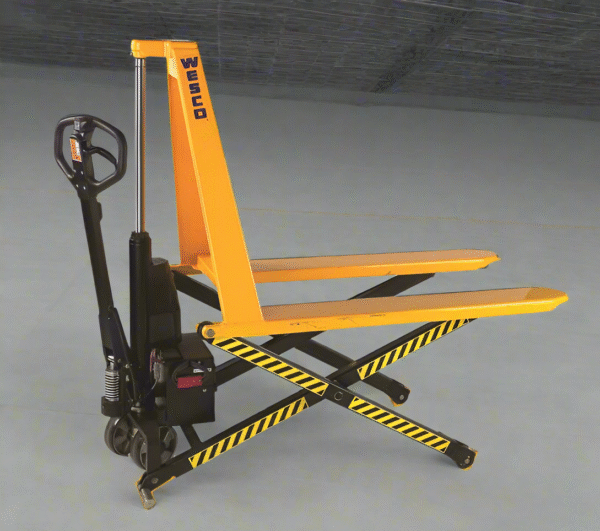 wesco manual‑powered pallet jack – backrest guards & wheel chock (model 272461‑1) wesco manual‑powered pallet jack – backrest guards & wheel chock (model 272461‑1)