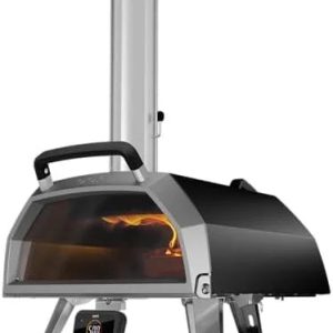 ooni karu 2 pro multi fuel pizza ovens – wood and gas outdoor pizza oven with pizza stone & integrated thermometer, pizza oven outdoor, dual fuel 16 inch pizza maker, outdoor cooking grill