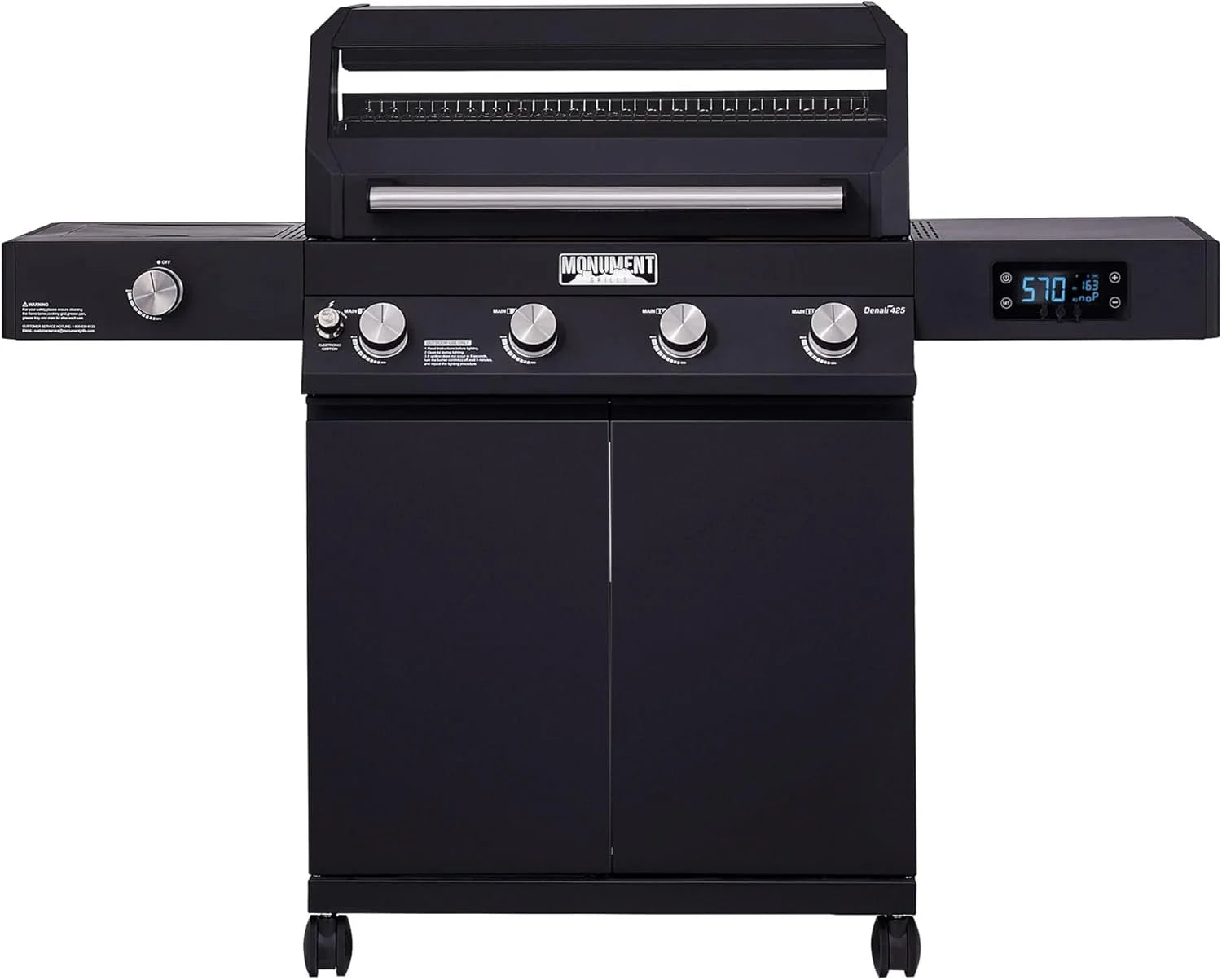 monument grills denali 425 black smart tech propane gas grills monument grills denali 425 black smart tech propane gas grills