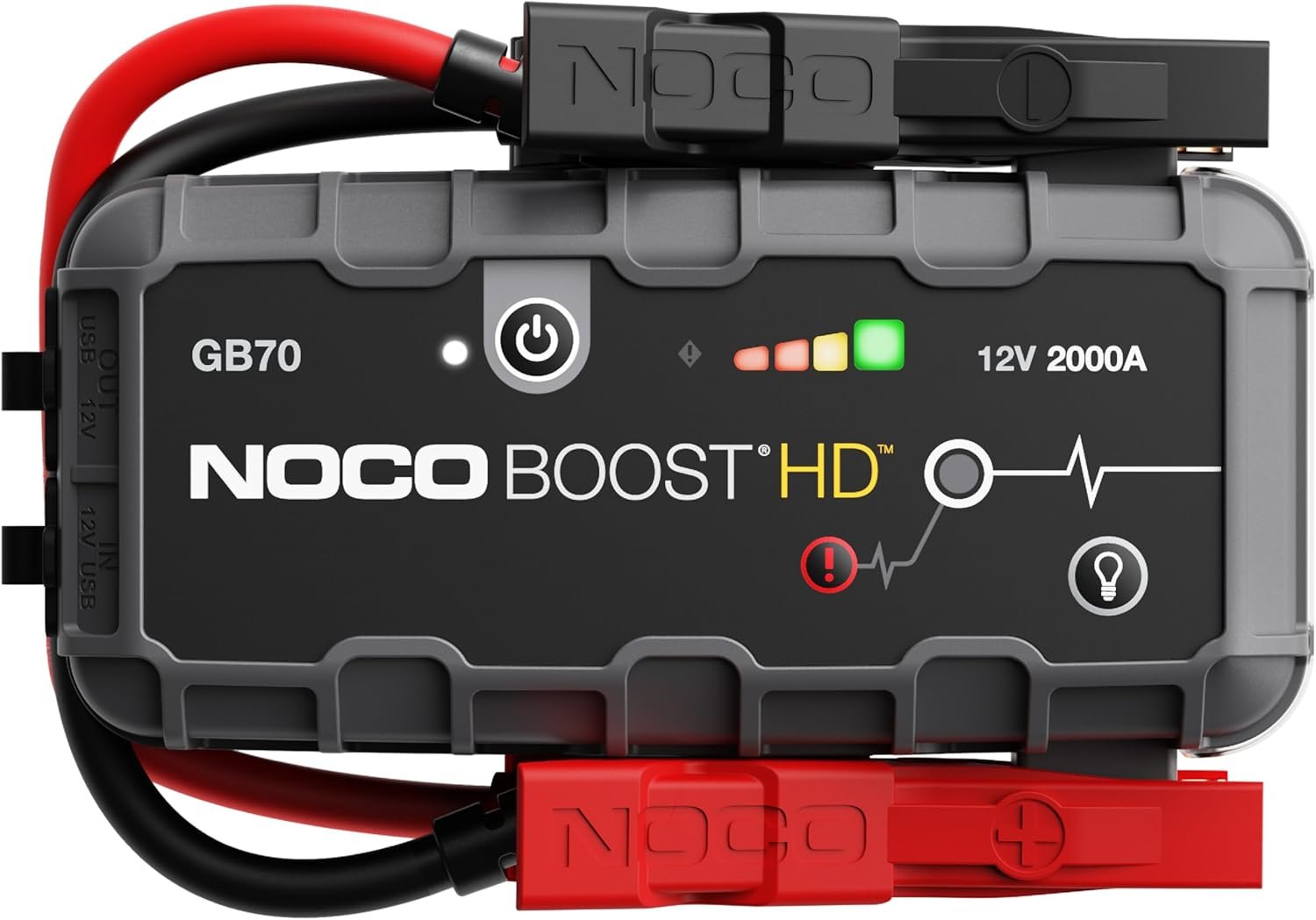 noco boost gb70: 2000a ultrasafe jump starter, 12v lithium battery booster pack, portable jump box, power bank & jumper cables, for 8.0l gas and 6.0l diesel engines noco boost gb70: 2000a ultrasafe jump starter, 12v lithium battery booster pack, portable jump box, power bank & jumper cables, for 8.0l gas and 6.0l diesel engines